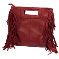 Bolso de Piel con Flecos