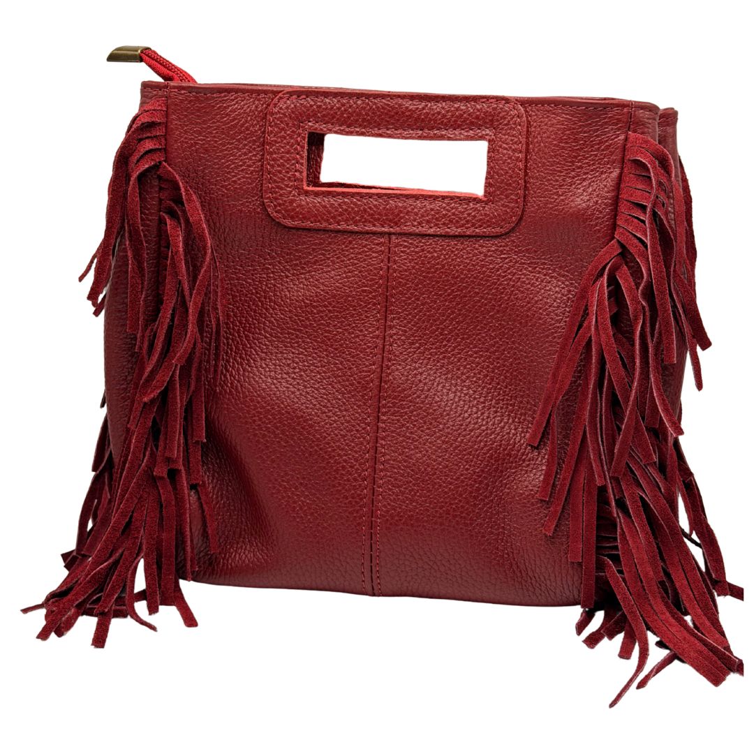 Bolso de Piel con Flecos