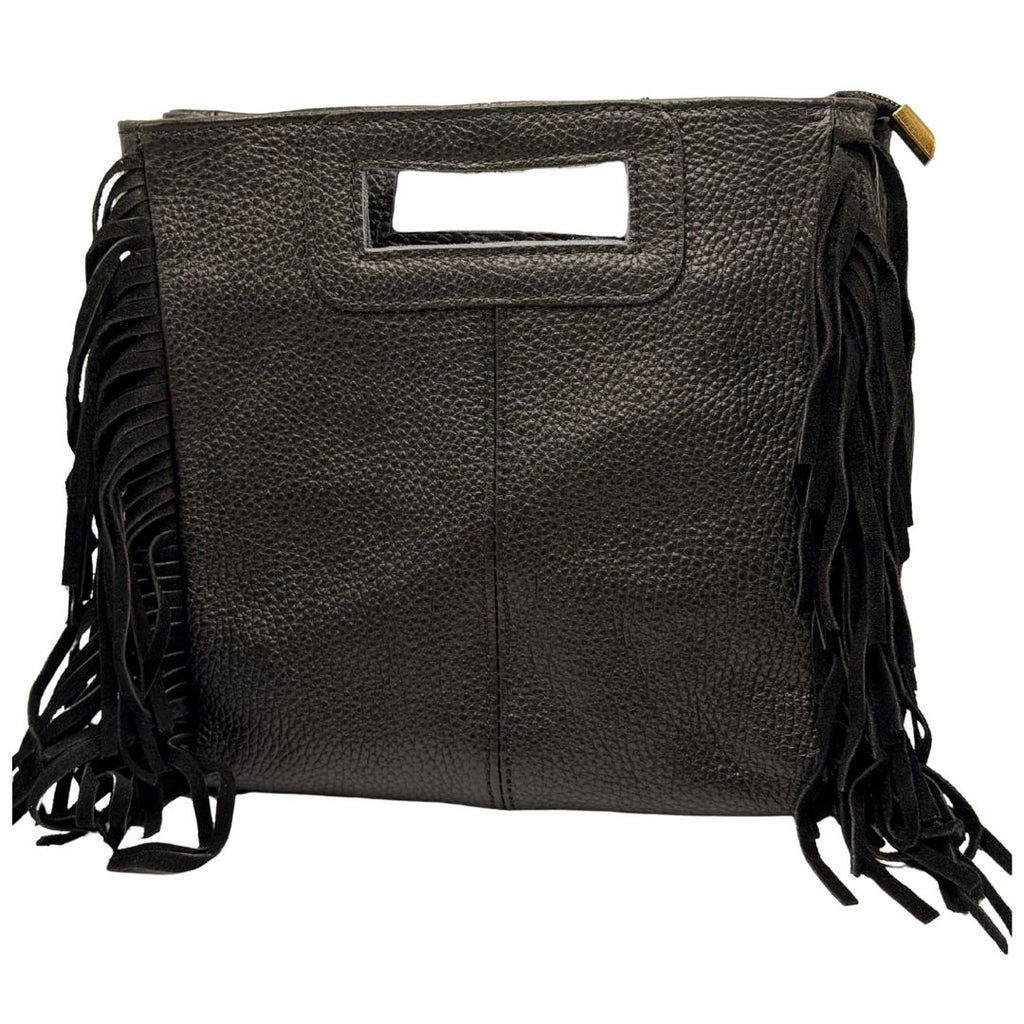 Bolso de Piel con Flecos