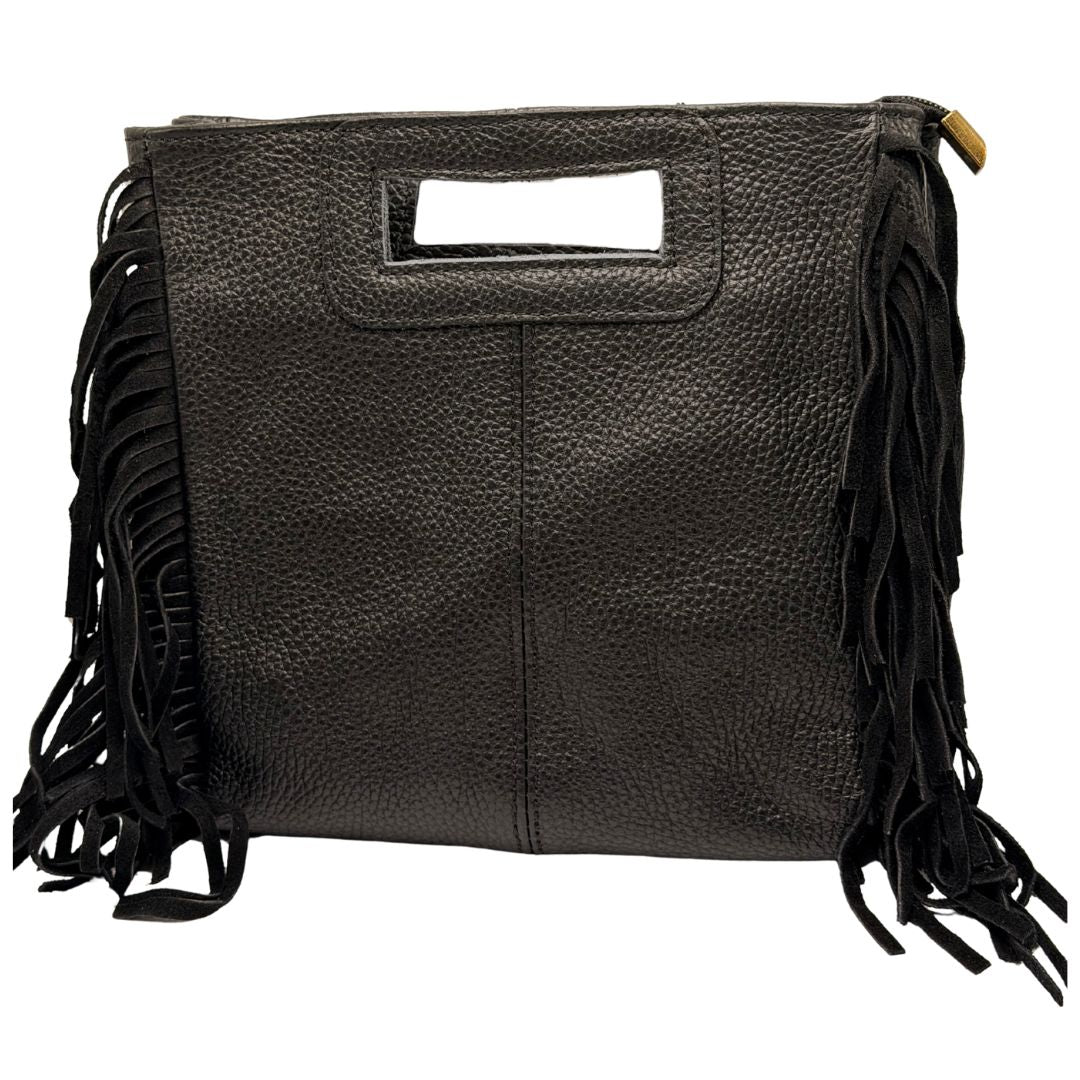 Bolso de Piel con Flecos