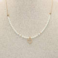 Collar Perlas Corazón