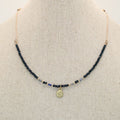 Collar Piedras Azul Oscuro