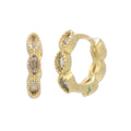 Pendientes Aro Brillo Blanco