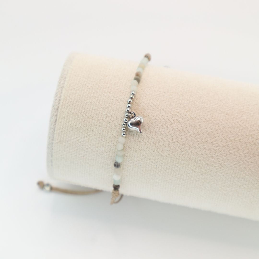 Pulsera Piedras Corazón
