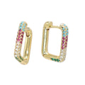 Pendientes Rectángulo Multicolor