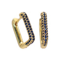 Pendientes Rectángulo Azul