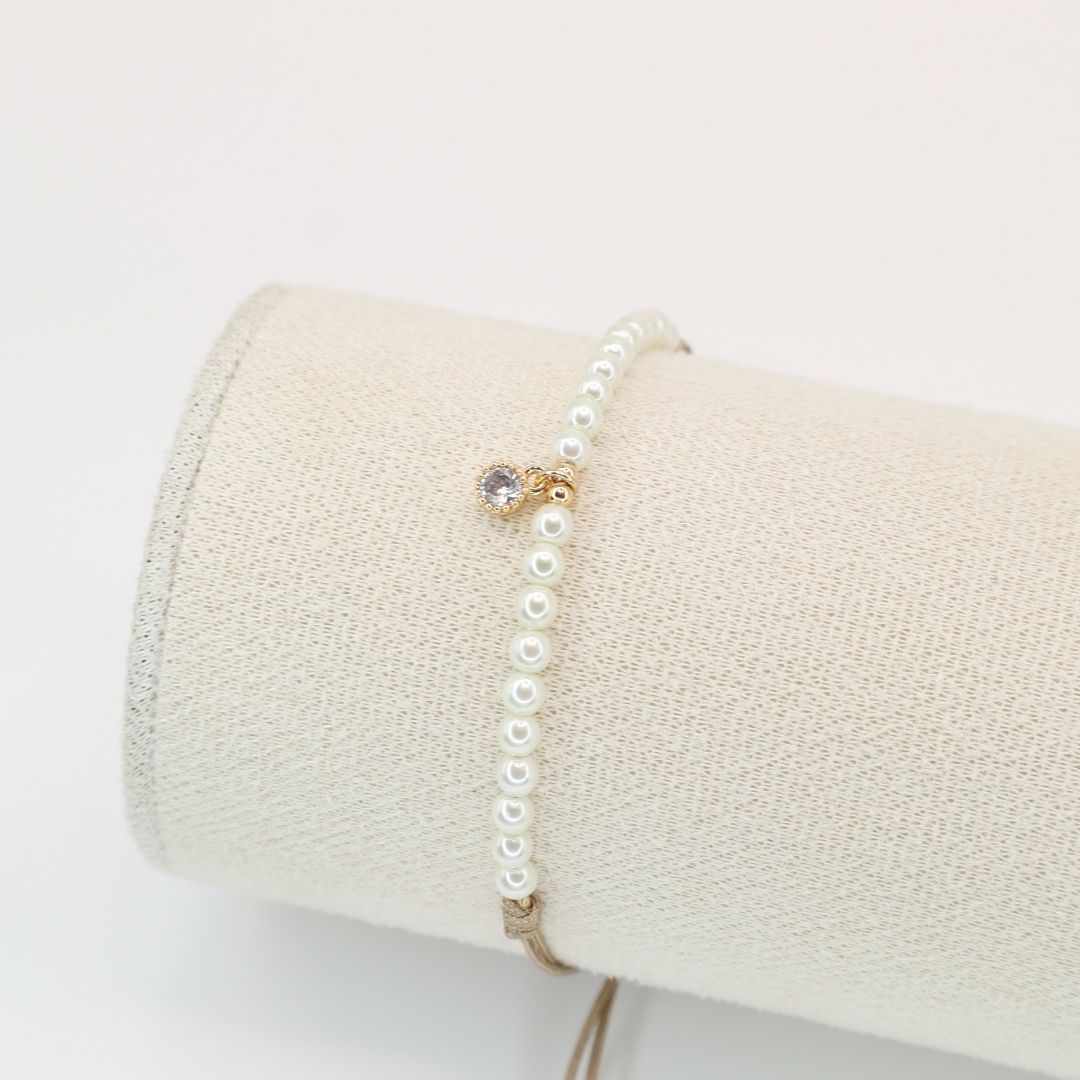 Pulsera Perlas Brillo