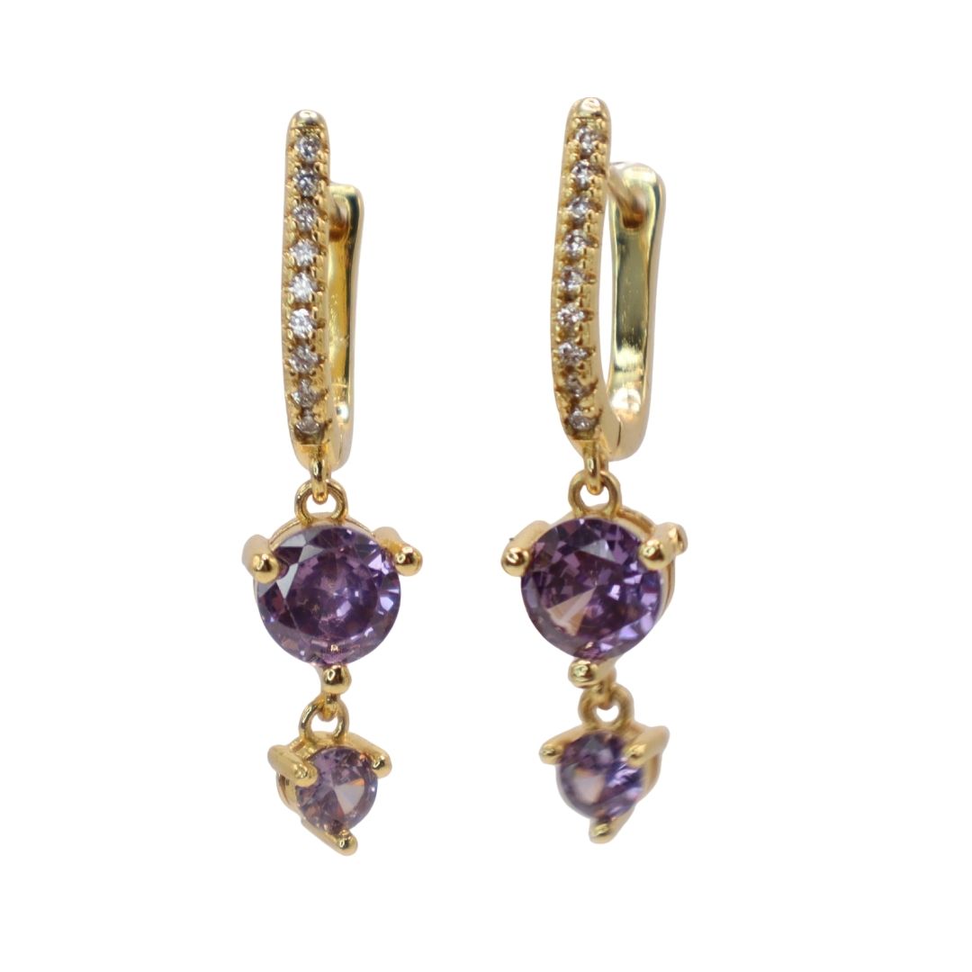 Pendientes Aro Extreme Lila