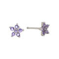 Pendientes Flor Lila