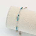 Pulsera Piedras Brillo Azul