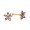 Pendientes Flor Lila