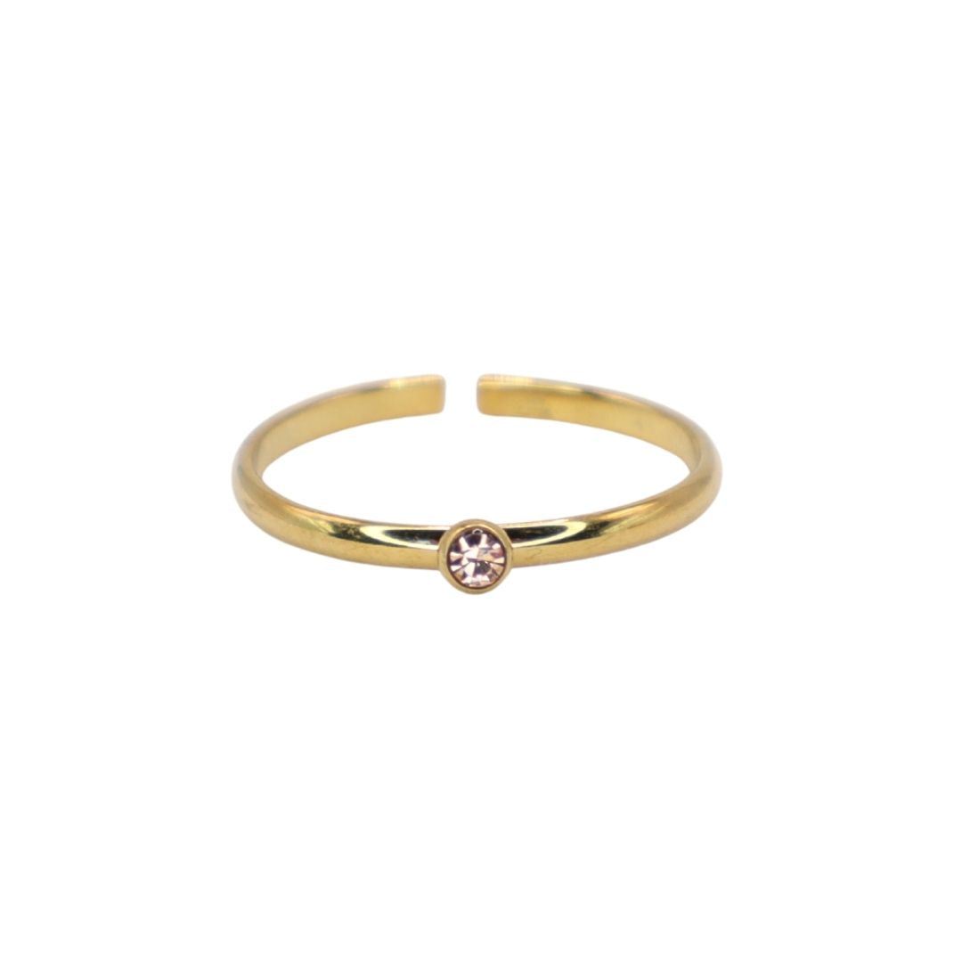 Anillo Brillo Beige
