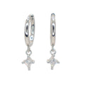 Pendientes Aro Brillo Rombo