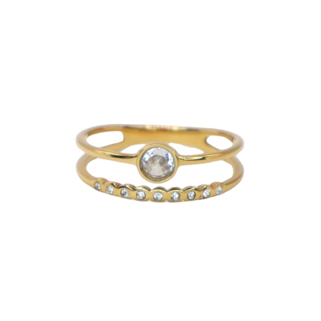 Anillo Doble Brillo