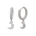 Pendientes Aro Brillo Luna